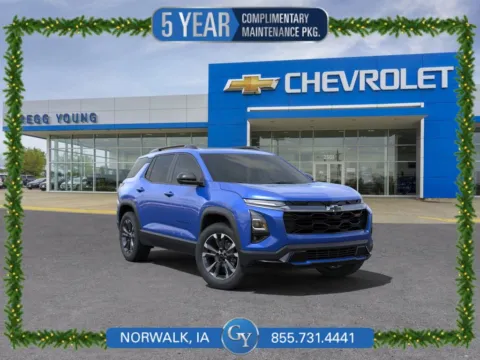 Blue 2025 Chevrolet Equinox RS for sale in Norwalk, IA