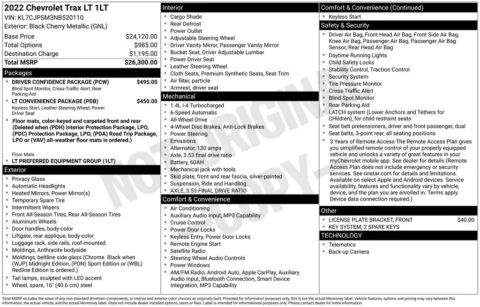 Photos of 2022 Chevrolet Trax LT for sale in Norwalk, IA at Gregg Young Chevrolet of Norwalk