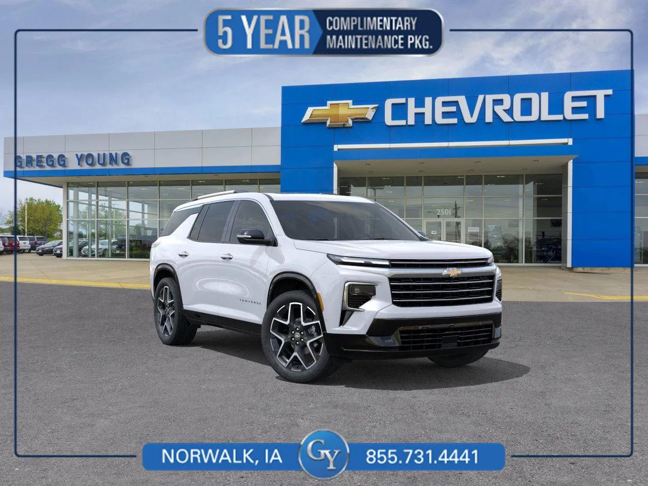 White 2026 Chevrolet Traverse AWD High Country for sale in Norwalk, IA