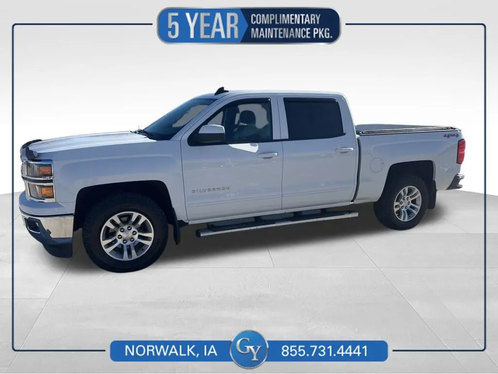 White 2015 Chevrolet Silverado 1500 LT for sale in Norwalk, IA