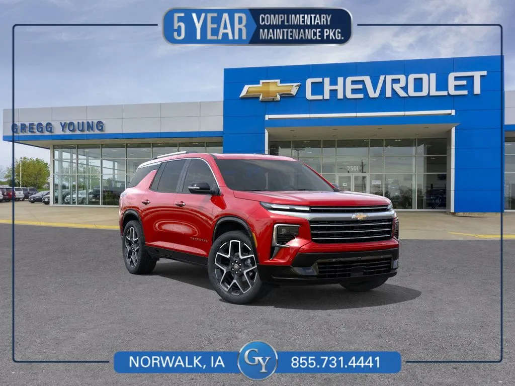 Red 2026 Chevrolet Traverse High Country for sale in Norwalk, IA