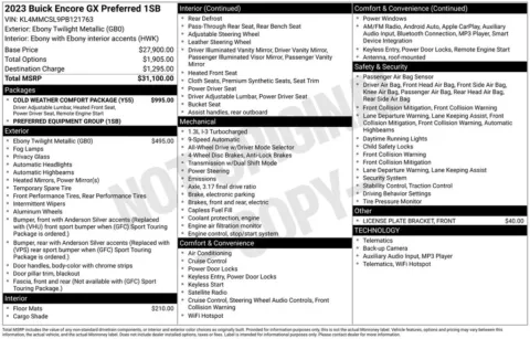 Photos of 2023 Buick Encore GX Preferred for sale in Norwalk, IA at Gregg Young Chevrolet of Norwalk