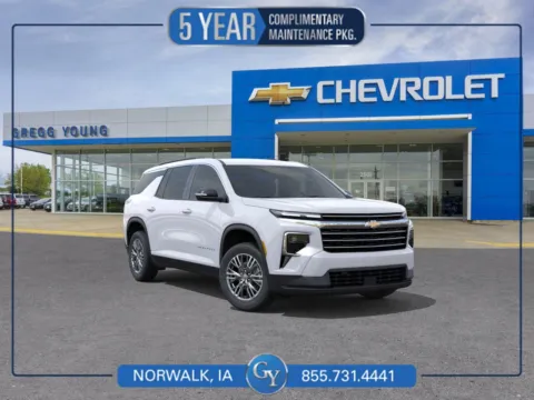 White 2026 CHEVROLET TRAVERSE LT for sale in Norwalk, IA