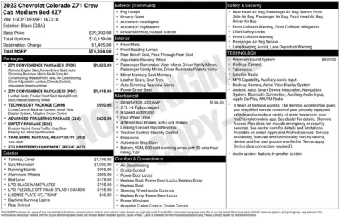 Photos of 2023 Chevrolet Colorado Z71 for sale in Norwalk, IA at Gregg Young Chevrolet of Norwalk