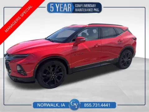 Red 2022 Chevrolet Blazer RS for sale in Norwalk, IA
