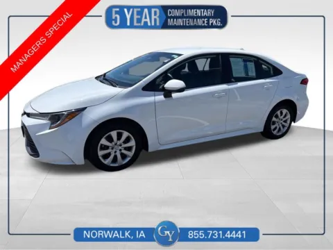 White 2026 Toyota Corolla LE for sale in Norwalk, IA