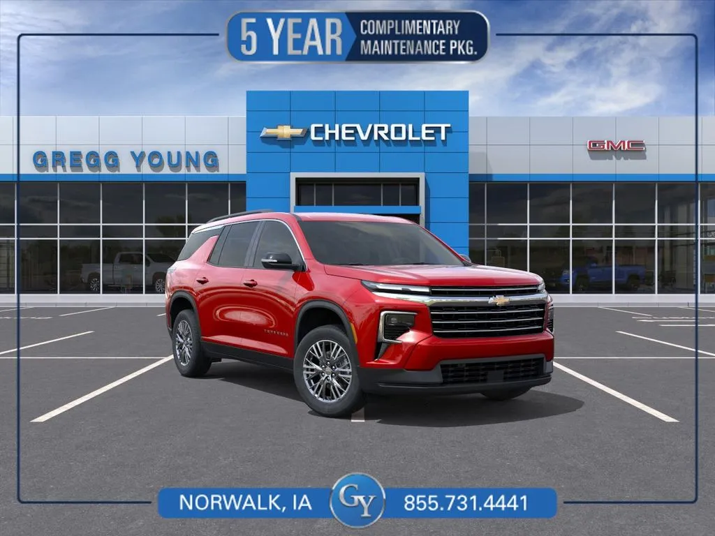 Red 2026 Chevrolet Traverse LT for sale in Norwalk, IA
