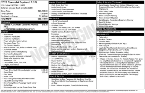 Photos of 2023 Chevrolet Equinox LS for sale in Norwalk, IA at Gregg Young Chevrolet of Norwalk