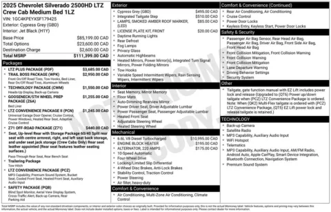 Photos of 2025 Chevrolet Silverado 2500HD LTZ for sale in Norwalk, IA at Gregg Young Chevrolet of Norwalk