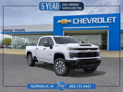White 2026 Chevrolet Silverado 2500 HD Custom for sale in Norwalk, IA