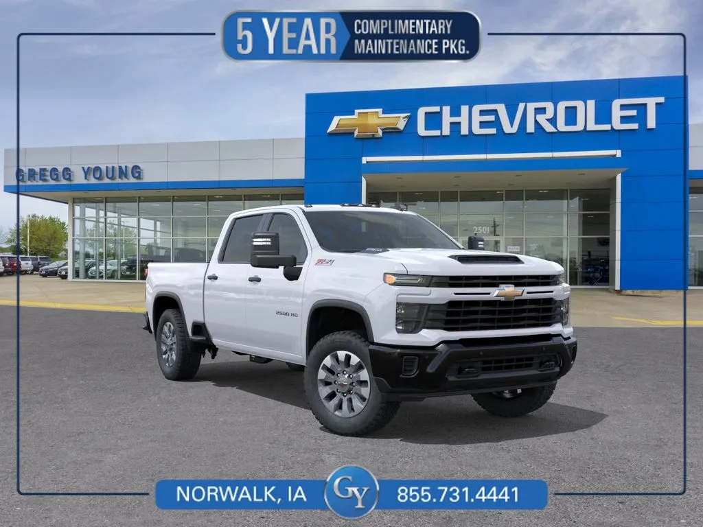 White 2026 Chevrolet Silverado 2500 HD Custom for sale in Norwalk, IA