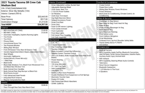 Photos of 2021 Toyota Tacoma SR for sale in Norwalk, IA at Gregg Young Chevrolet of Norwalk