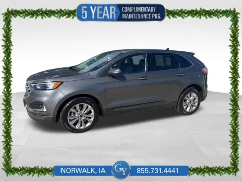 Gray 2024 Ford Edge Titanium for sale in Norwalk, IA