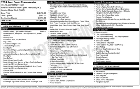 Photos of 2024 Jeep Grand Cherokee 4xe for sale in Norwalk, IA at Gregg Young Chevrolet of Norwalk