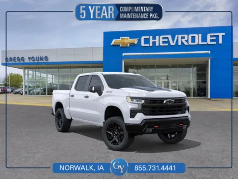 White 2026 Chevrolet Silverado 1500 LT Trail Boss for sale in Norwalk, IA
