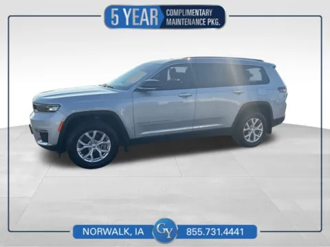 Silver 2022 Jeep Grand Cherokee L Limited for sale in Norwalk, IA