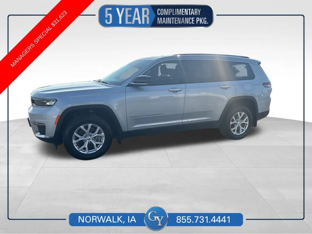 Silver 2022 Jeep Grand Cherokee L Limited for sale in Norwalk, IA