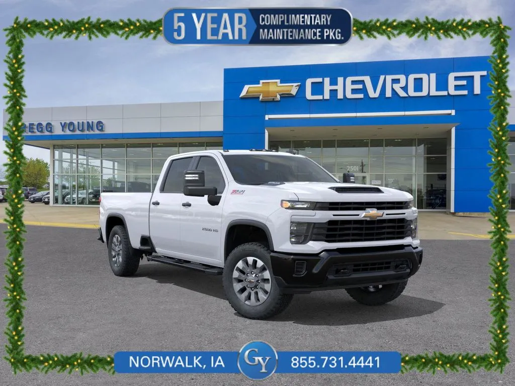 White 2026 Chevrolet Silverado 2500HD Custom for sale in Norwalk, IA