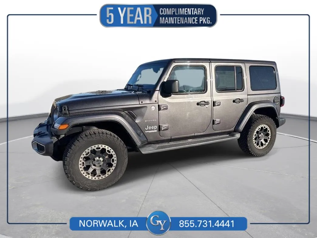 Gray 2019 Jeep Wrangler Unlimited Sahara for sale in Norwalk, IA