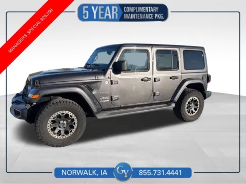 Gray 2019 Jeep Wrangler Unlimited Sahara for sale in Norwalk, IA