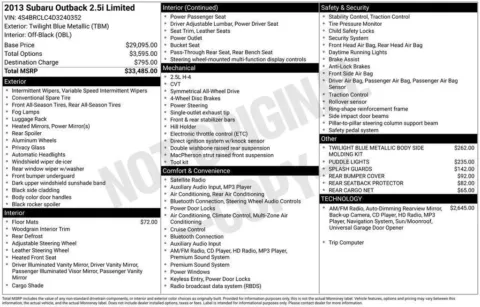 Photos of 2013 Subaru Outback 2.5i Limited for sale in Norwalk, IA at Gregg Young Chevrolet of Norwalk