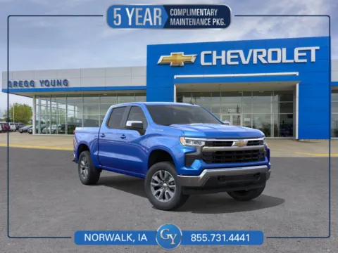 Blue 2026 Chevrolet Silverado 1500 LT for sale in Norwalk, IA