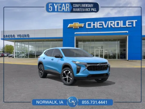 Blue 2026 Chevrolet Trax 1RS for sale in Norwalk, IA