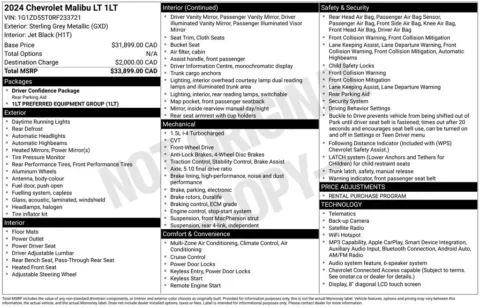 Photos of 2024 Chevrolet Malibu LT for sale in Norwalk, IA at Gregg Young Chevrolet of Norwalk