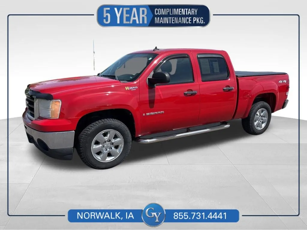 Red 2009 GMC Sierra 1500 Hybrid for sale in Norwalk, IA