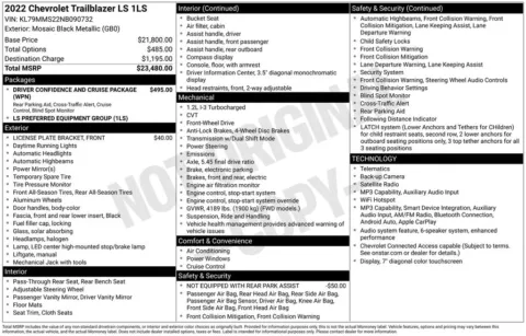 Photos of 2022 Chevrolet TrailBlazer LS for sale in Norwalk, IA at Gregg Young Chevrolet of Norwalk