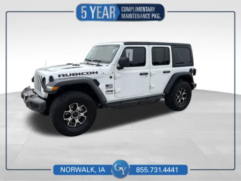 White 2018 Jeep Wrangler Unlimited Rubicon for sale in Norwalk, IA