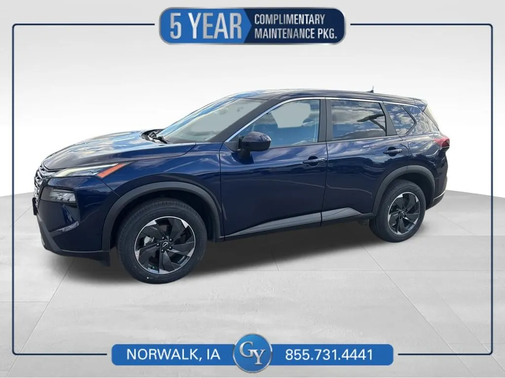 Blue 2024 Nissan Rogue SV for sale in Norwalk, IA