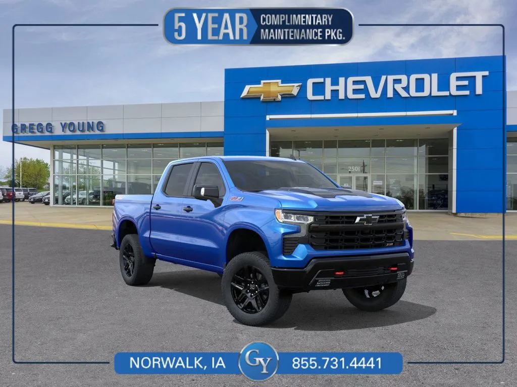 Blue 2026 Chevrolet Silverado 1500 LT Trail Boss for sale in Norwalk, IA