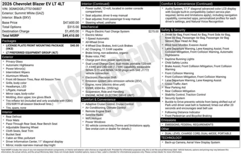 Photos of 2026 Chevrolet Blazer EV LT for sale in Norwalk, IA at Gregg Young Chevrolet of Norwalk