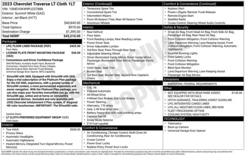 Photos of 2023 Chevrolet Traverse LT for sale in Norwalk, IA at Gregg Young Chevrolet of Norwalk