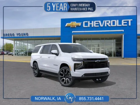 White 2026 Chevrolet Suburban RST for sale in Norwalk, IA