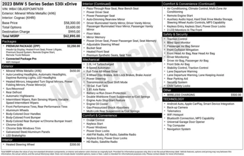 Photos of 2023 BMW 5 Series 530i xDrive for sale in Norwalk, IA at Gregg Young Chevrolet of Norwalk