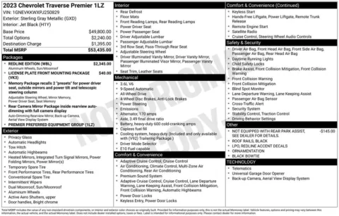 Photos of 2023 Chevrolet Traverse Premier for sale in Norwalk, IA at Gregg Young Chevrolet of Norwalk