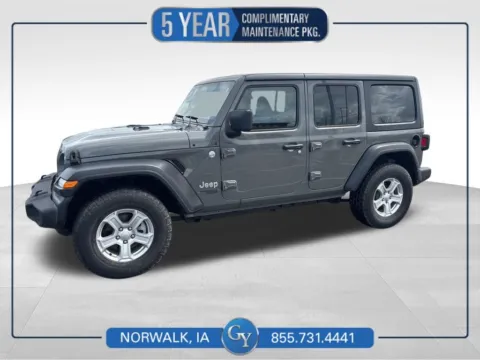 Gray 2019 Jeep Wrangler Unlimited Sport S for sale in Norwalk, IA