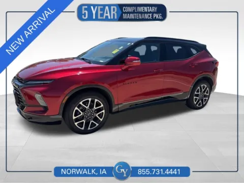 Red 2023 Chevrolet Blazer RS for sale in Norwalk, IA