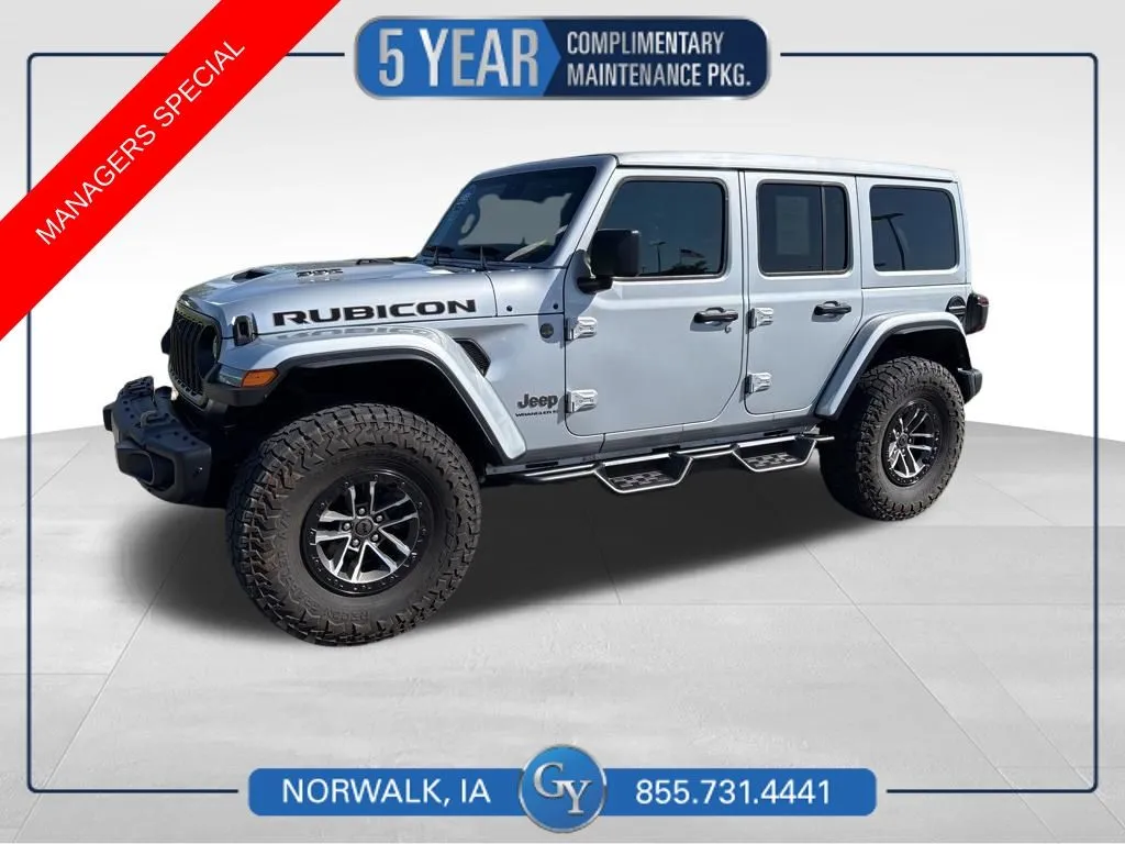 Silver 2024 Jeep Wrangler Rubicon 392 for sale in Norwalk, IA