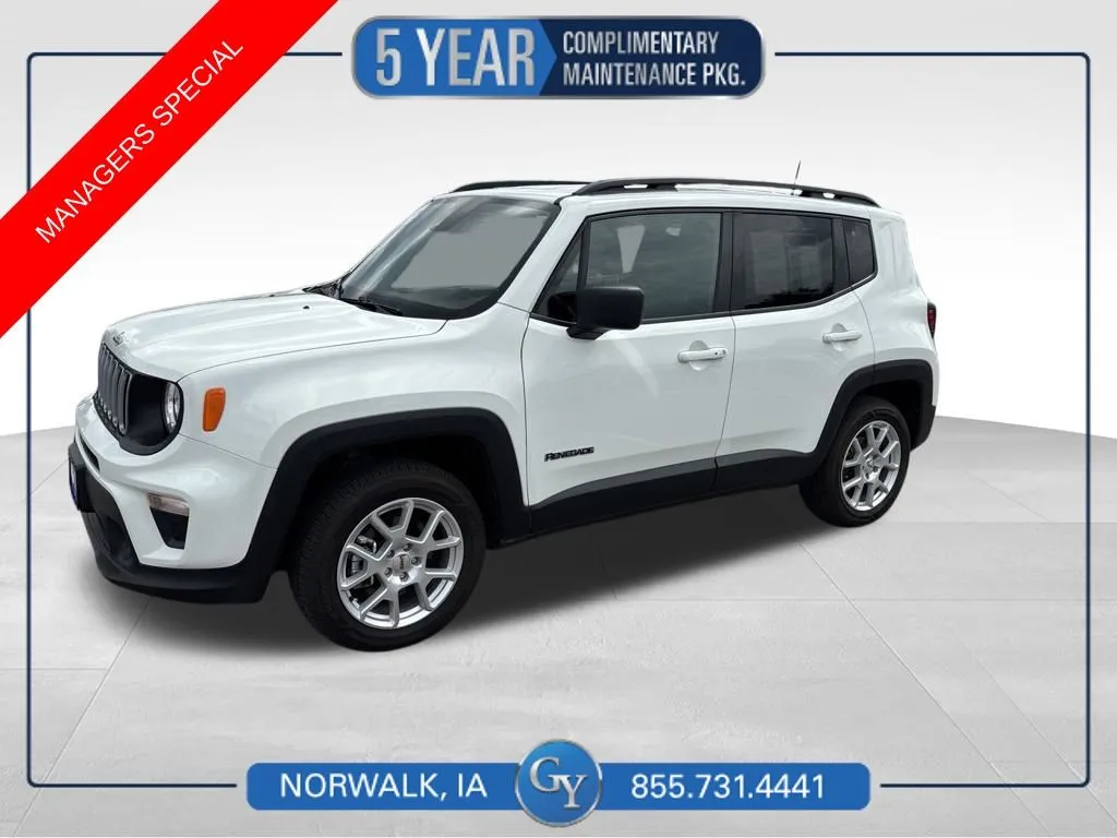 White 2022 Jeep Renegade Latitude for sale in Norwalk, IA