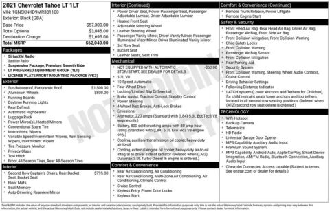 Photos of 2021 Chevrolet Tahoe LT for sale in Norwalk, IA at Gregg Young Chevrolet of Norwalk