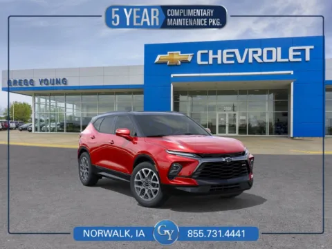 Red 2026 Chevrolet Blazer RS for sale in Norwalk, IA
