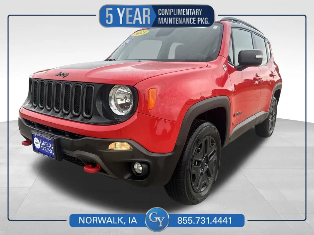 Red 2018 Jeep Renegade Trailhawk for sale in Norwalk, IA
