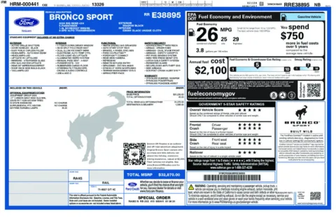 Photos of 2024 Ford Bronco Sport Big Bend for sale in Norwalk, IA at Gregg Young Chevrolet of Norwalk