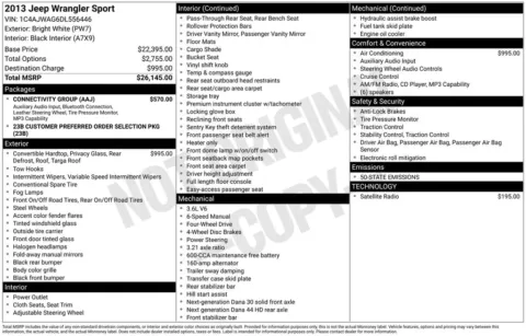 Photos of 2013 Jeep Wrangler Sport for sale in Plattsmouth, NE at Gregg Young of Plattsmouth