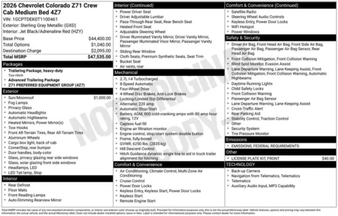 Photos of 2026 Chevrolet Colorado Z71 for sale in Plattsmouth, NE at Gregg Young of Plattsmouth
