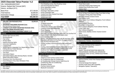 Photos of 2025 Chevrolet Tahoe Premier for sale in Plattsmouth, NE at Gregg Young of Plattsmouth