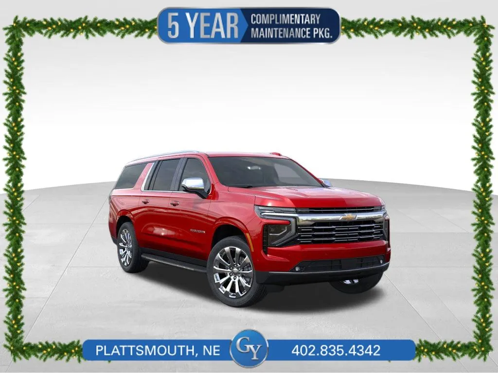 Red 2025 Chevrolet Suburban Premier for sale in Plattsmouth, NE